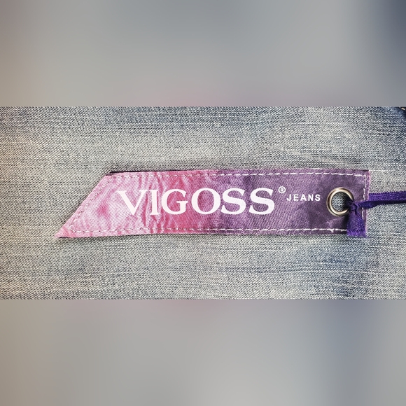 Vigoss Capri Jeans Womens Size 9/10 30 Blue Denim Distressed Style EC215 NWT - Picture 9 of 13